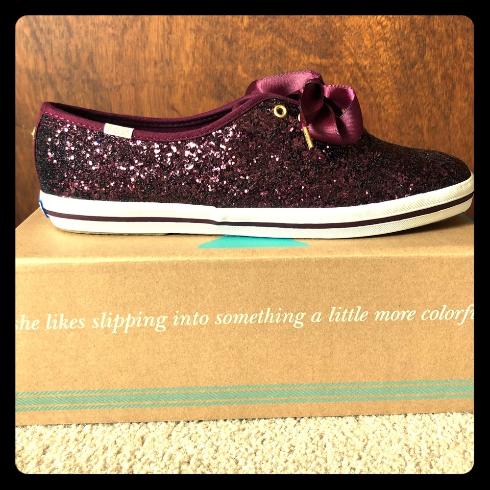 NWT Kate Spade for Keds - Cherry Glitter Size 9